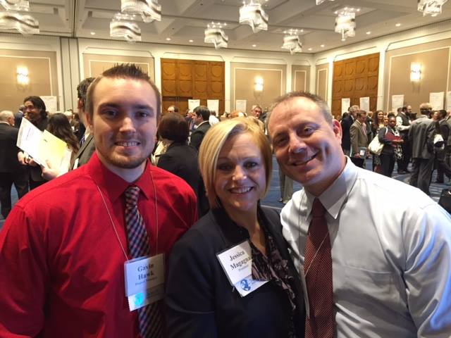 Jessica Magagna, President of Search Associates, shown with husband Rob Snyder (Web Developer, pictured right) and nephew Gavin Hawk (Project Manager, pictured left)