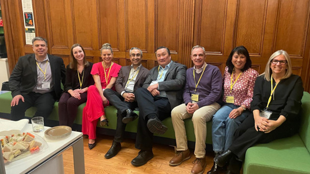 Search Associates + Queen’s University + Trowbridge Professional Corp. (L-R): Dimitrios Zaravinos, Jenna Snelgrove, Jessica Della-Latta, Ernie (Arun) Nagratha, Peter Chin, Gary and Barbara MacPhie, Jane Chin