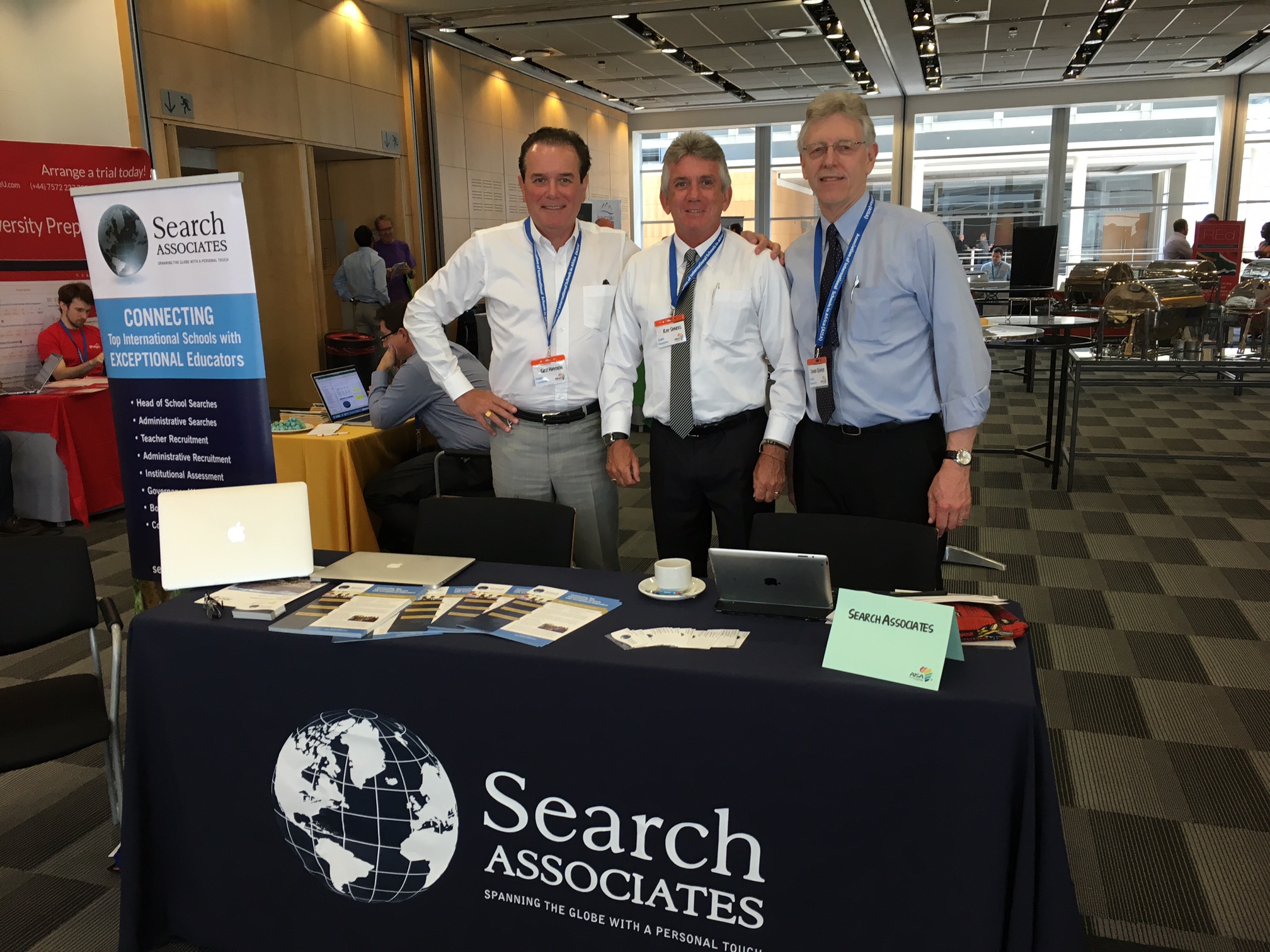 Associates at NESA conference. From left:  Gez Hayden, Ray Sparks, and Dr. David Cramer