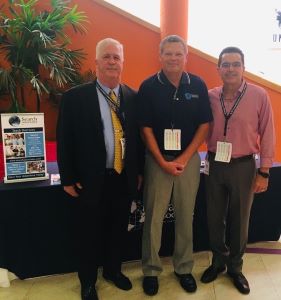 From left: Tom Shearer, Bob Imholt, and Michael Adams at the American School Foundation of Monterrey, Mexico