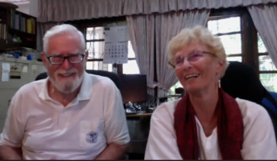 Harry and Margaret enjoying the Panyaden International School Q&A