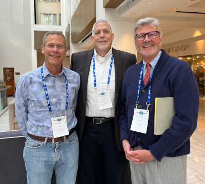 Three current or former Superintendents of Singapore American School: (L-R) Tom Boasberg, Chip Kimball, and Brent Mutsch