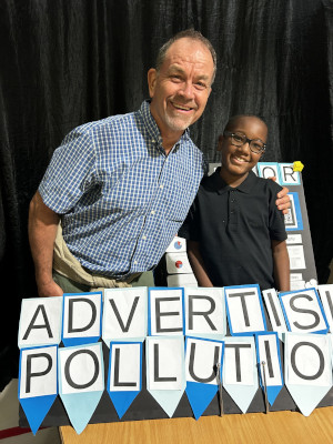 Darrell with his PYP Exhibition Mentor Rick Fitzpatrick