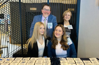 Assoc. Brian Lettinga with Jessica, her daughter Rachel, and niece Ali