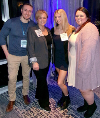 (L-R) Gavin, Jessica with daughter Rachel, and Ali