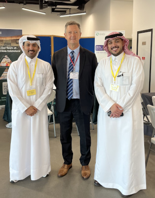 Mohammed Alhumaid, Qatar Acad., Doha; Bill Turner; Mohammed Al-Kaabi, Misk Schs., Riyadh