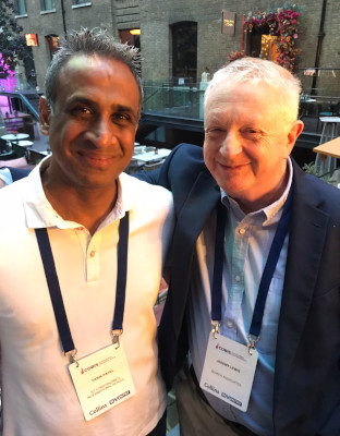 Jeremy with Yasir Patel, St. Constantine's IS
