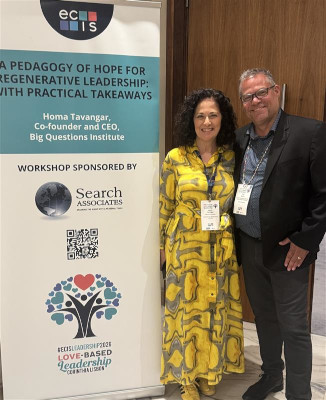 Tim Stuart with Homa Tavanger